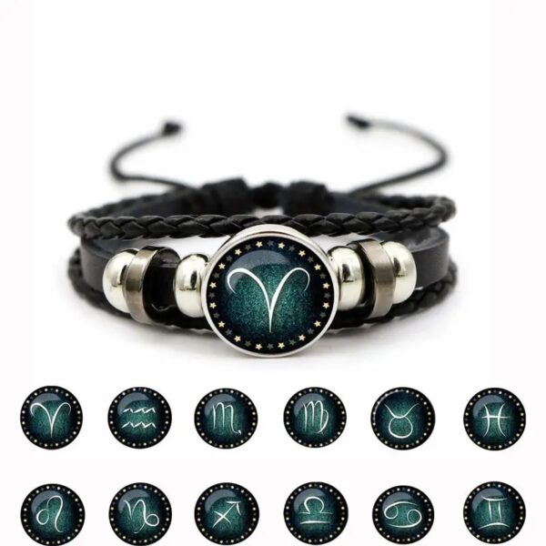 Luminous Twelve Constellation Artificial Gemstone Bracelet